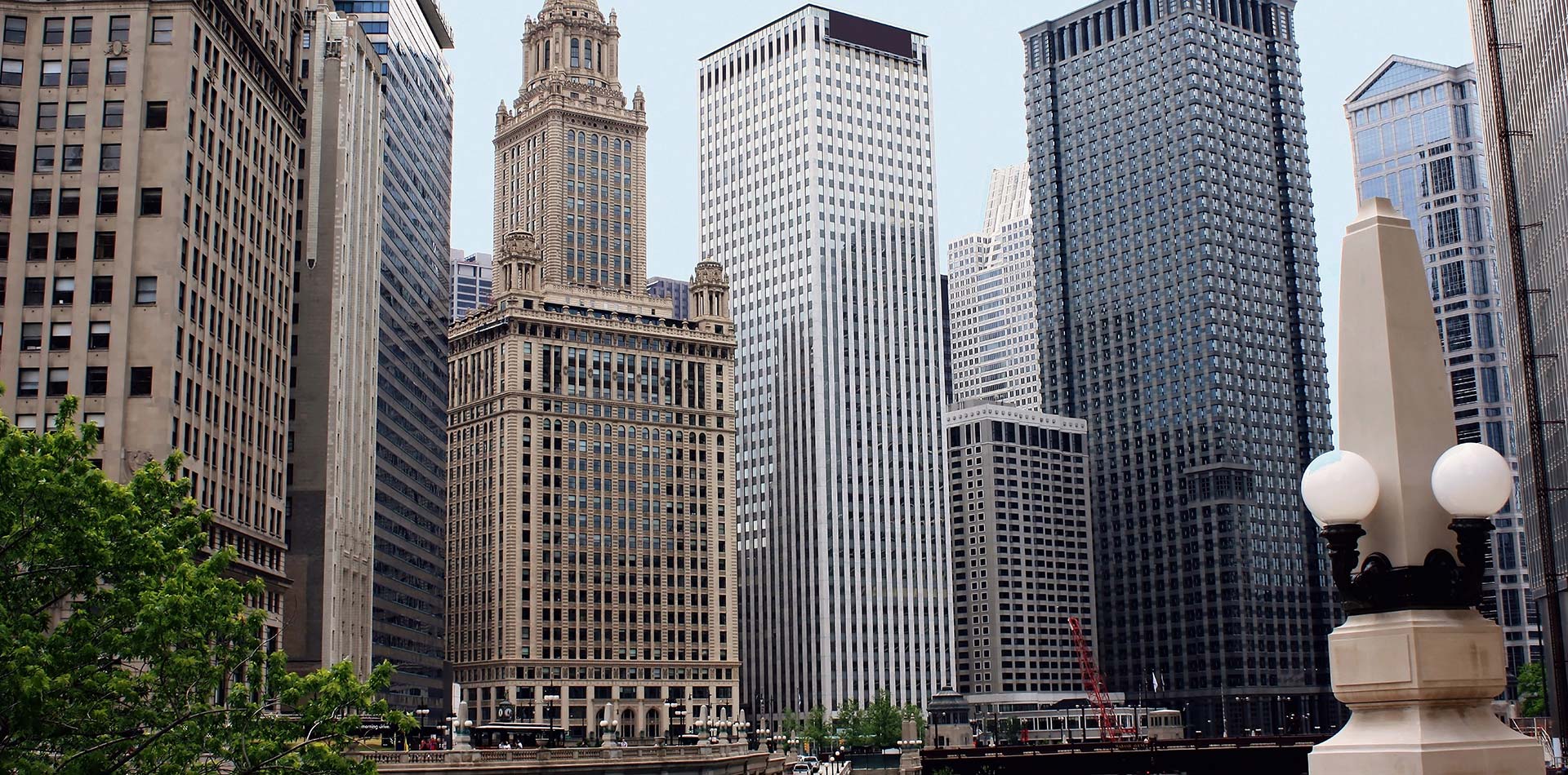 A group of tall buildings in a city under ELEET's commercial pest control