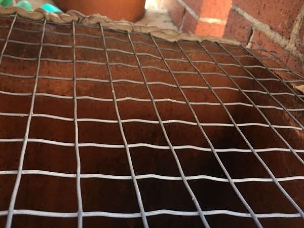 A metal grid on a brick wall in a pest-free property in Oswego